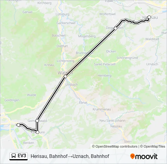 EV3 Bus Line Map