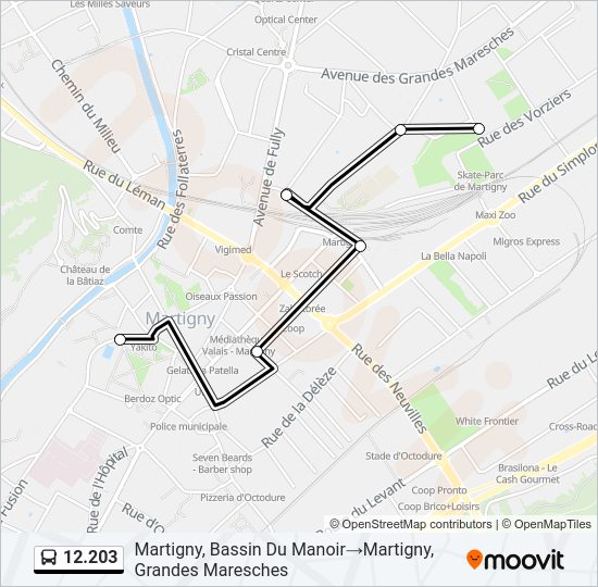 12.203 Bus Line Map