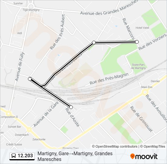 12.203 Bus Line Map