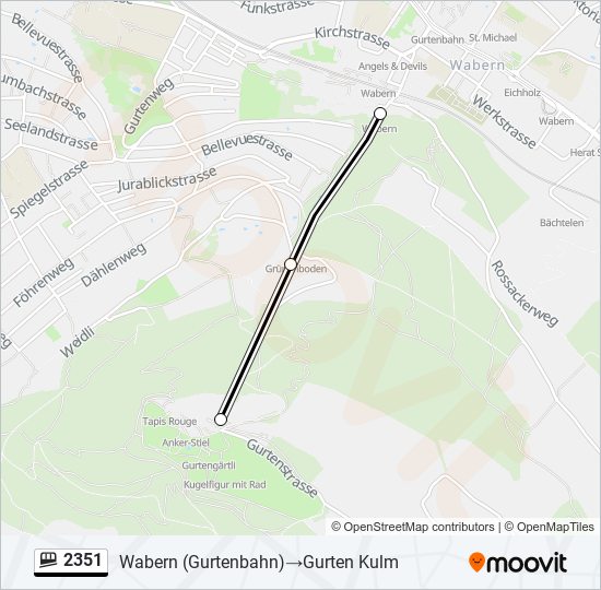 2351 Funicular Line Map