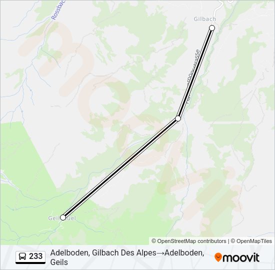 233 Bus Line Map