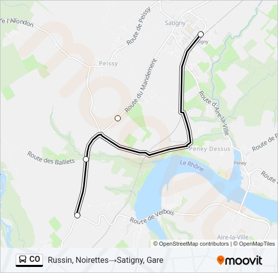 CO Bus Line Map