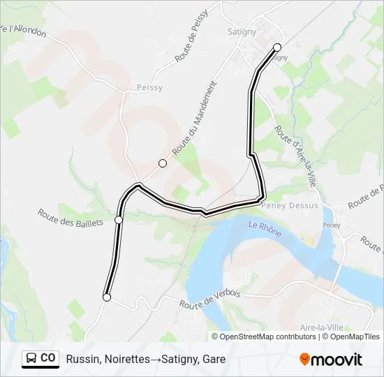 CO Bus Line Map