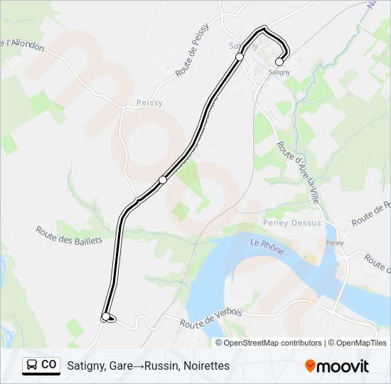 CO Bus Line Map