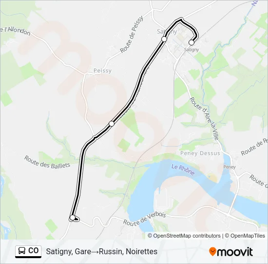 CO Bus Line Map