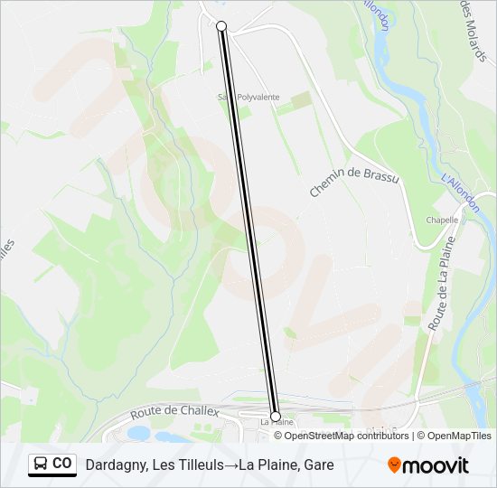 CO Bus Line Map