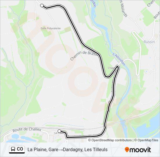CO Bus Line Map