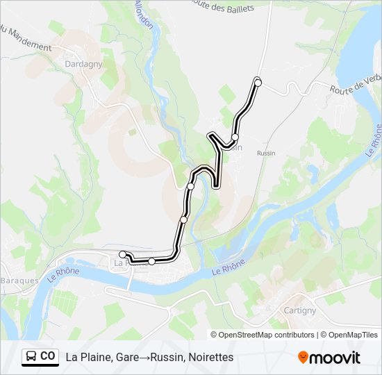 CO Bus Line Map