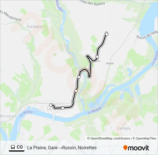 CO Bus Line Map