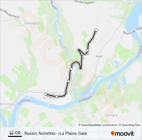 CO Bus Line Map