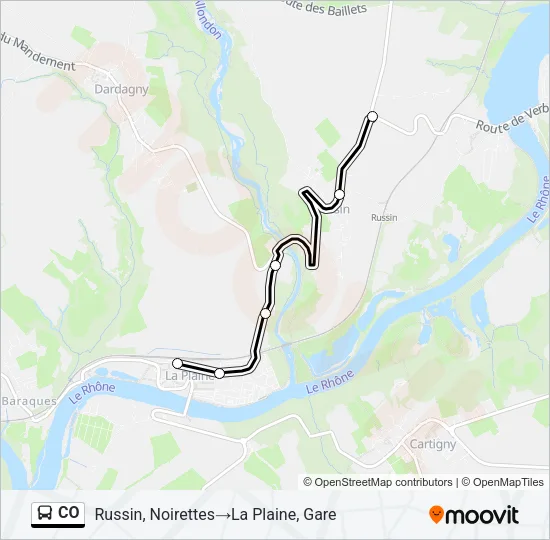 CO Bus Line Map