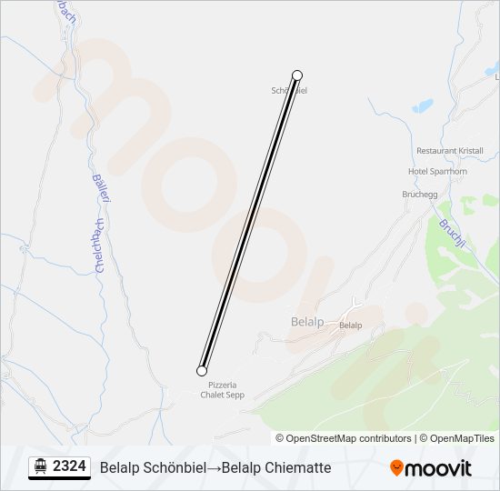 2324 Cable Car Line Map