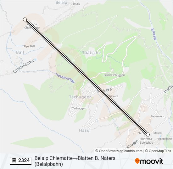 2324 Cable Car Line Map