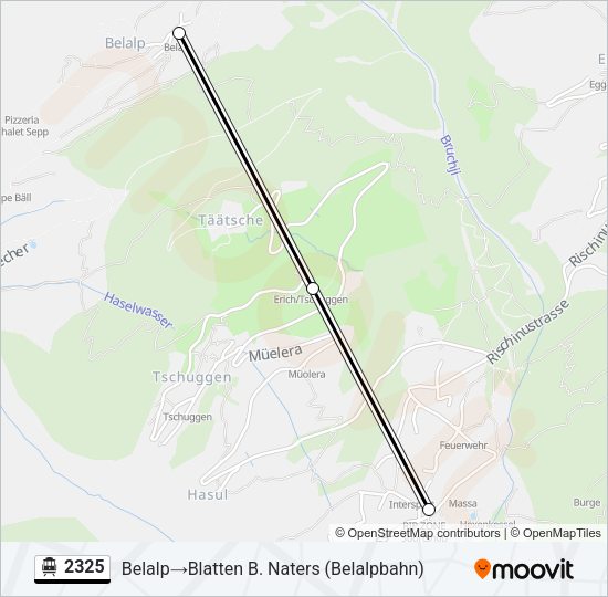 2325 Cable Car Line Map