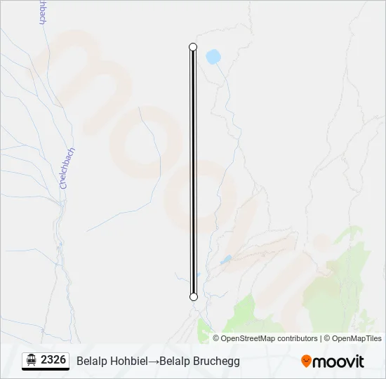 Plan de la ligne 2326 de téléphérique