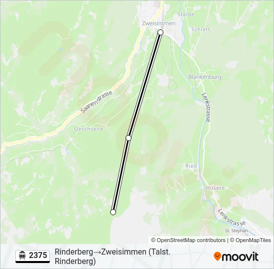 Seilbahnlinie 2375 Karte