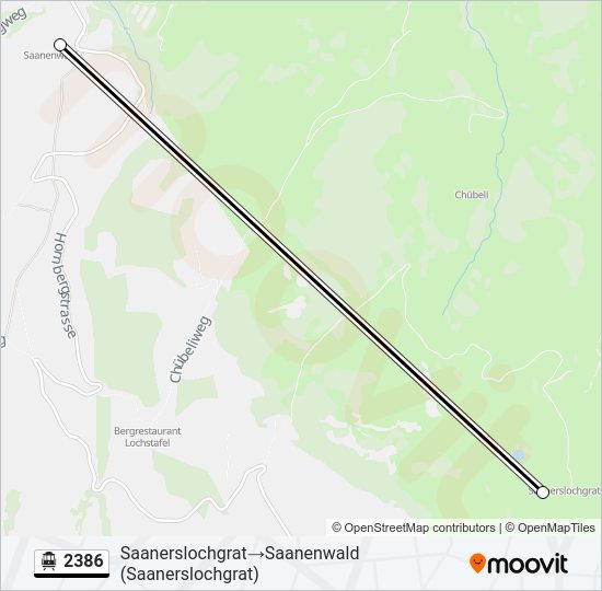 2386 Cable Car Line Map
