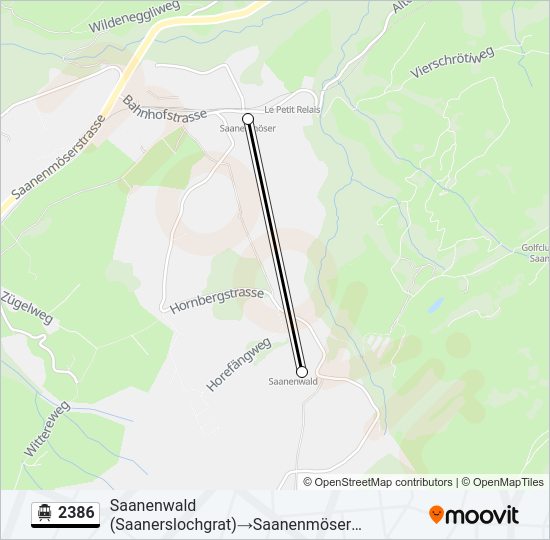 2386 Cable Car Line Map