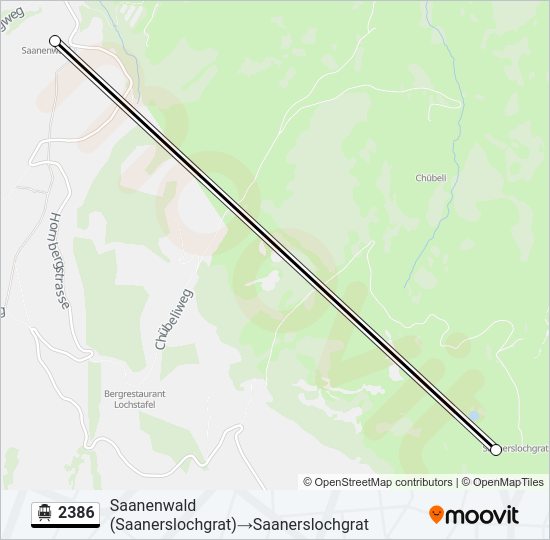2386 Cable Car Line Map
