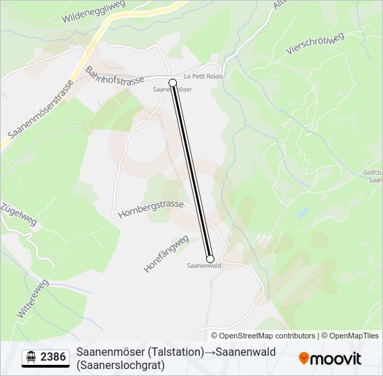 2386 Cable Car Line Map