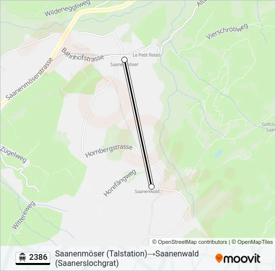 2386 Cable Car Line Map