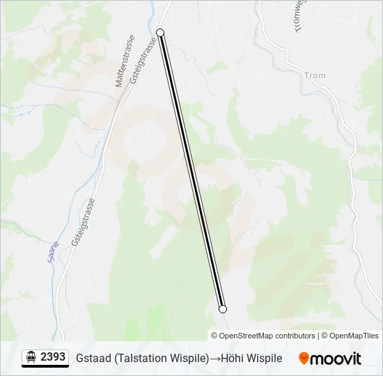 2393 Cable Car Line Map