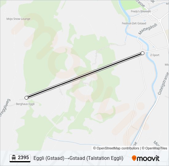 2395 Cable Car Line Map