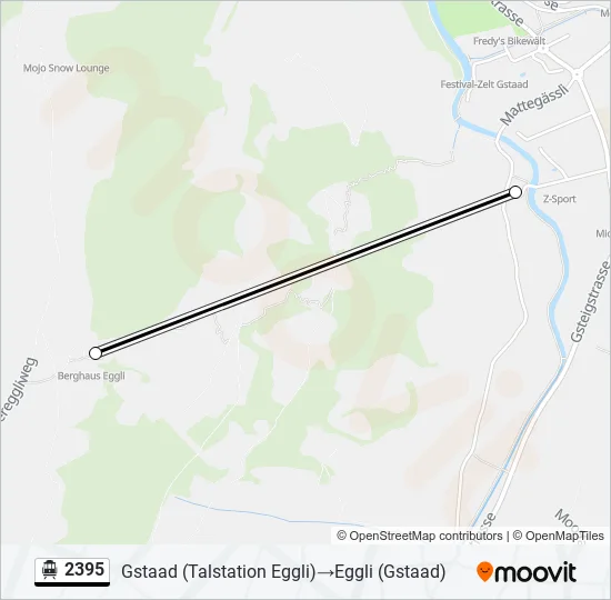 2395 Cable Car Line Map