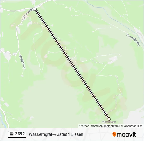 2392 Cable Car Line Map