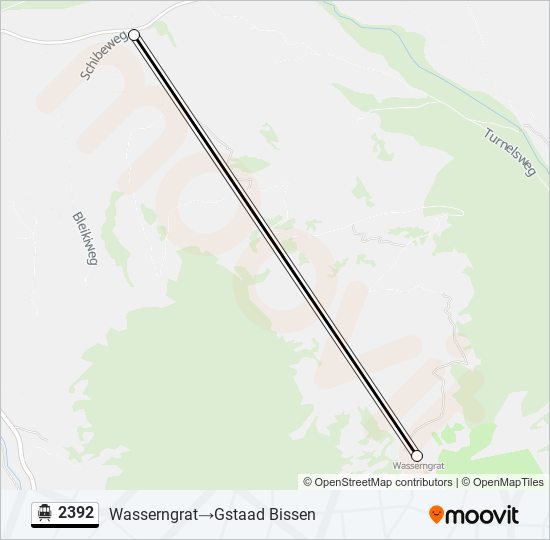 2392 Cable Car Line Map