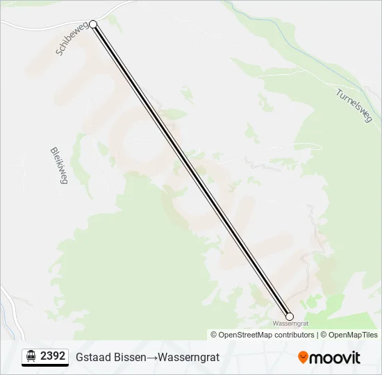 2392 Cable Car Line Map
