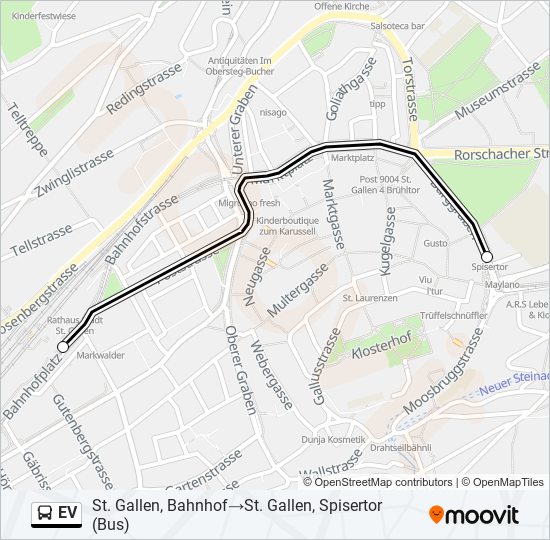 EV Bus Line Map