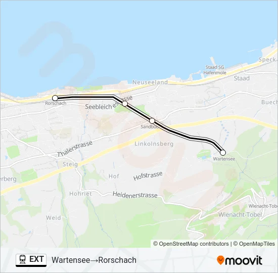 EXT Train Line Map