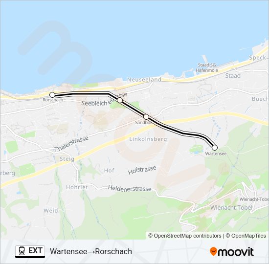 EXT Train Line Map