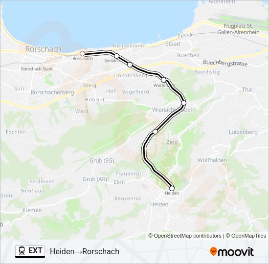 EXT Train Line Map