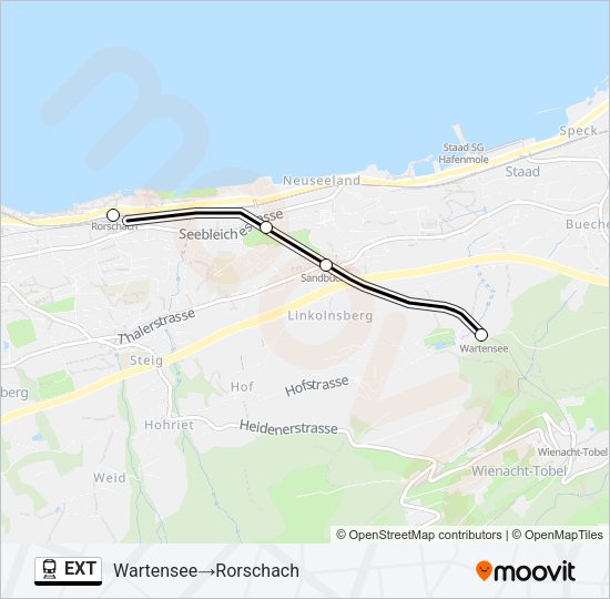 EXT Train Line Map