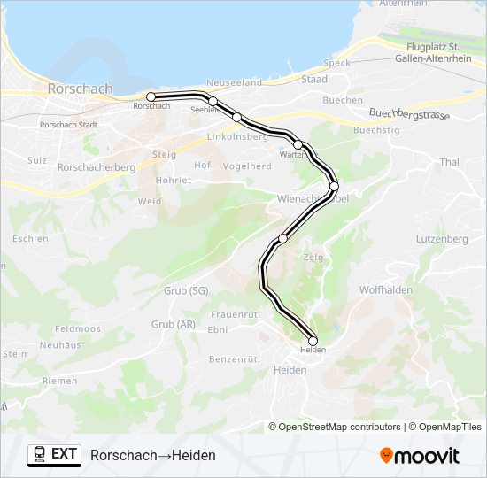 EXT Train Line Map
