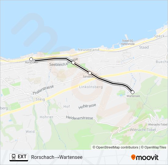EXT Train Line Map
