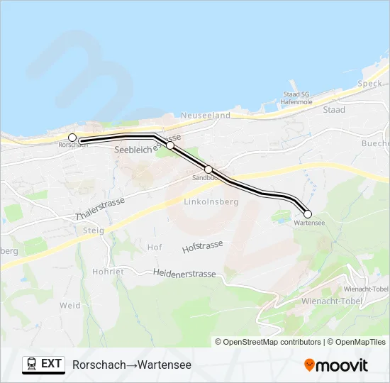 EXT Train Line Map