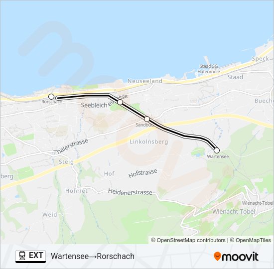 EXT Train Line Map