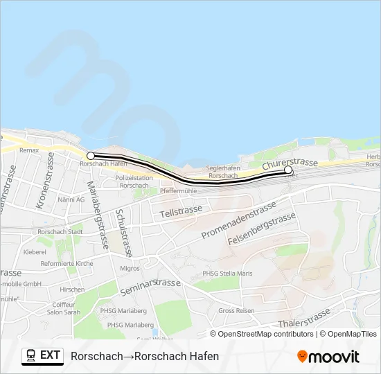 EXT Train Line Map