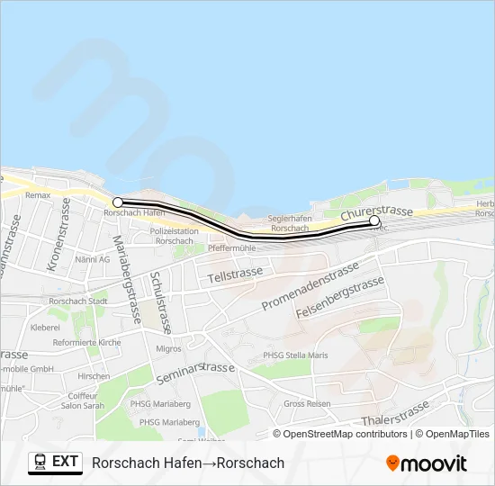 EXT Train Line Map