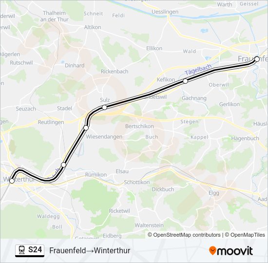 S24 Train Line Map