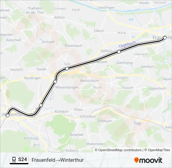 S24 Train Line Map