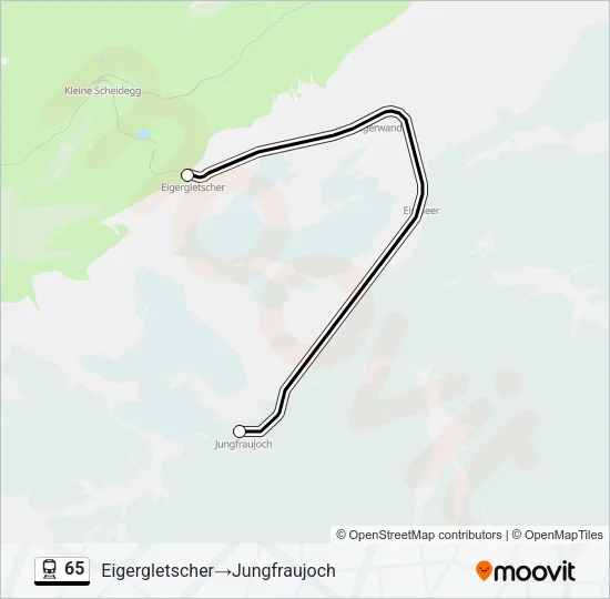 65 Train Line Map
