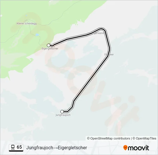 65 Train Line Map