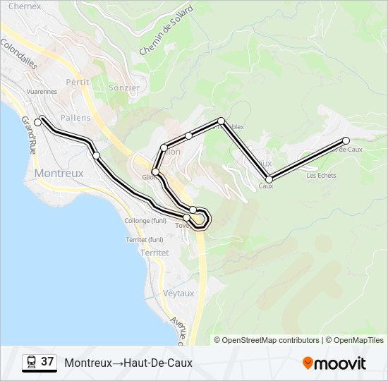 37 Train Line Map