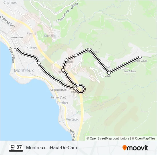 37 Train Line Map
