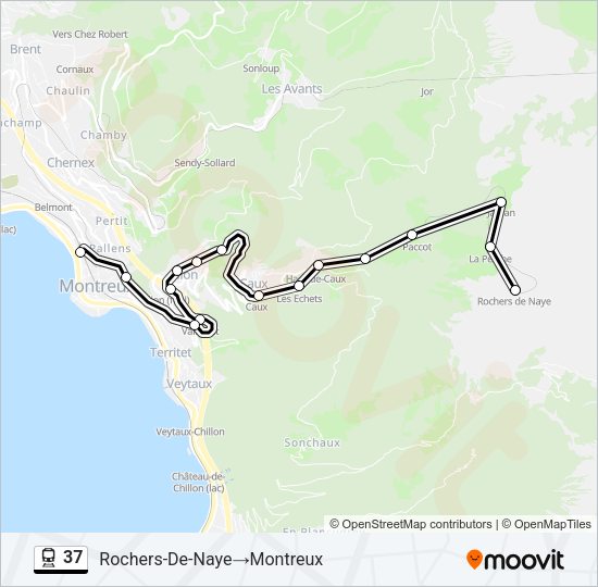 37 Train Line Map