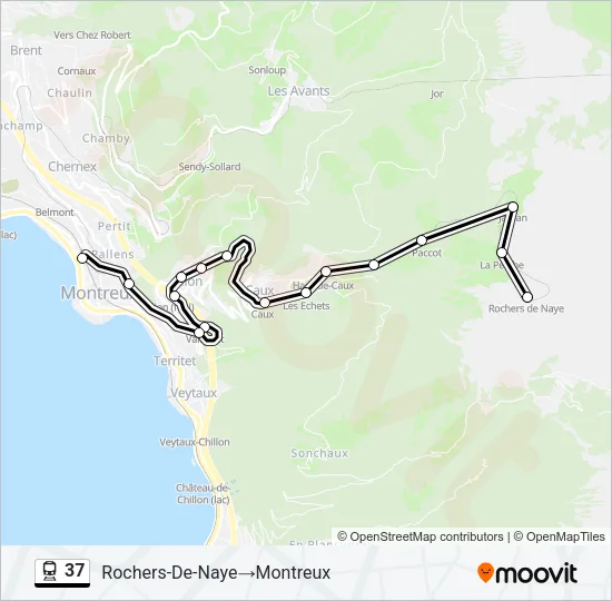37 Train Line Map